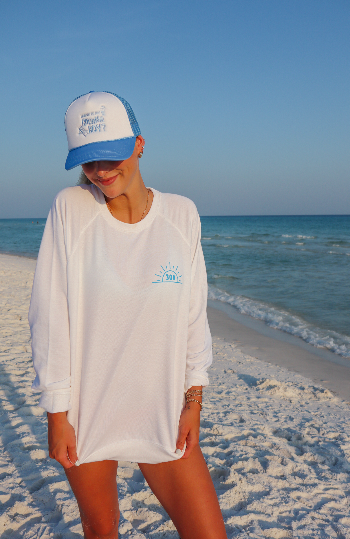 Lets Watch The Sunset Sweatshirt White Local Co