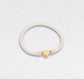 24K Gold Plated Bali Heart Bead Silicone Bracelet